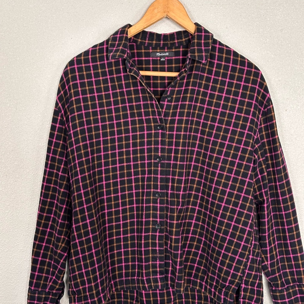 Madewell Plaid Flannel Button Down Shirt Size S